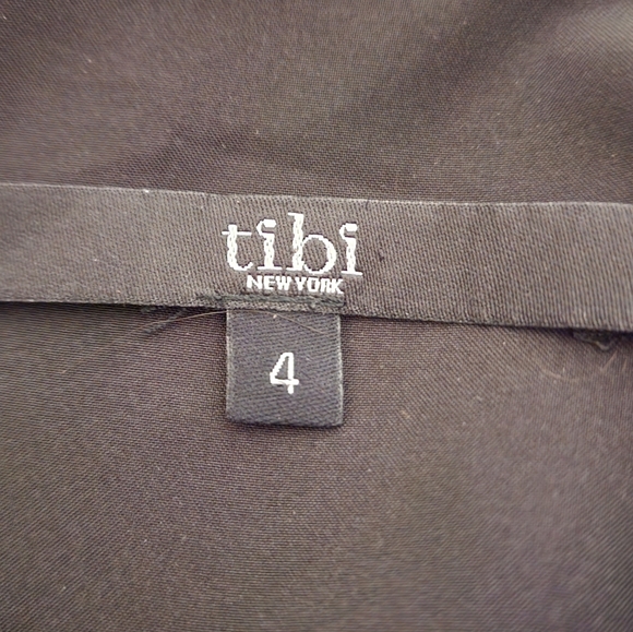 Tibi Dress Womens 4 Black Sleeveless Knee Length - Picture 6 of 7